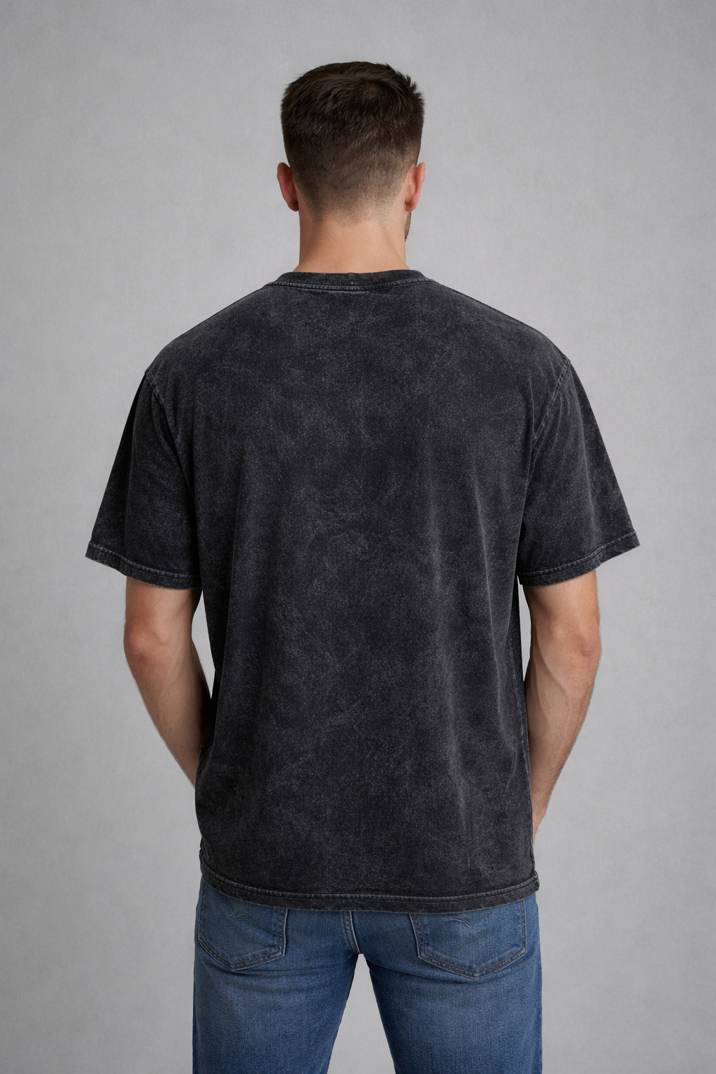 Premium Black Acid Wash Oversized T- shirt